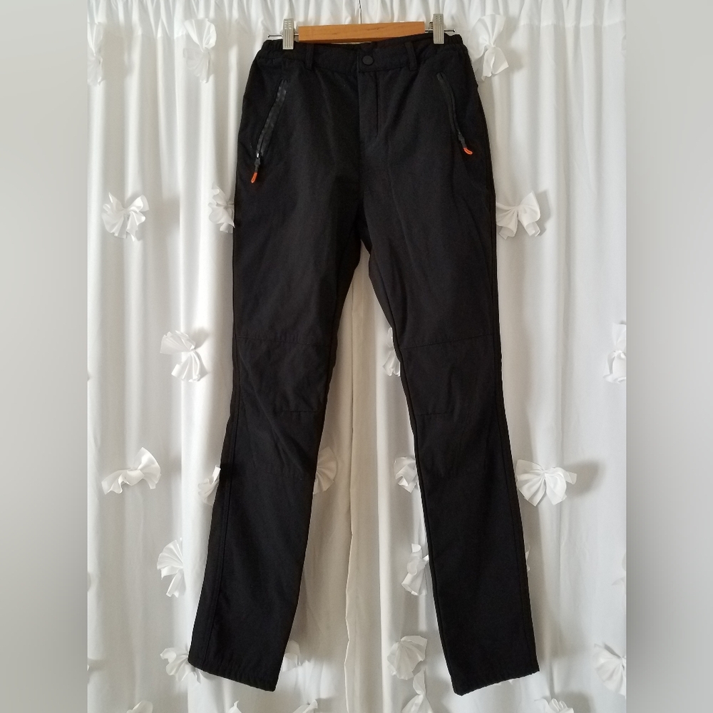 Fleece Lined Ski / Snow Pants Black Size 26
